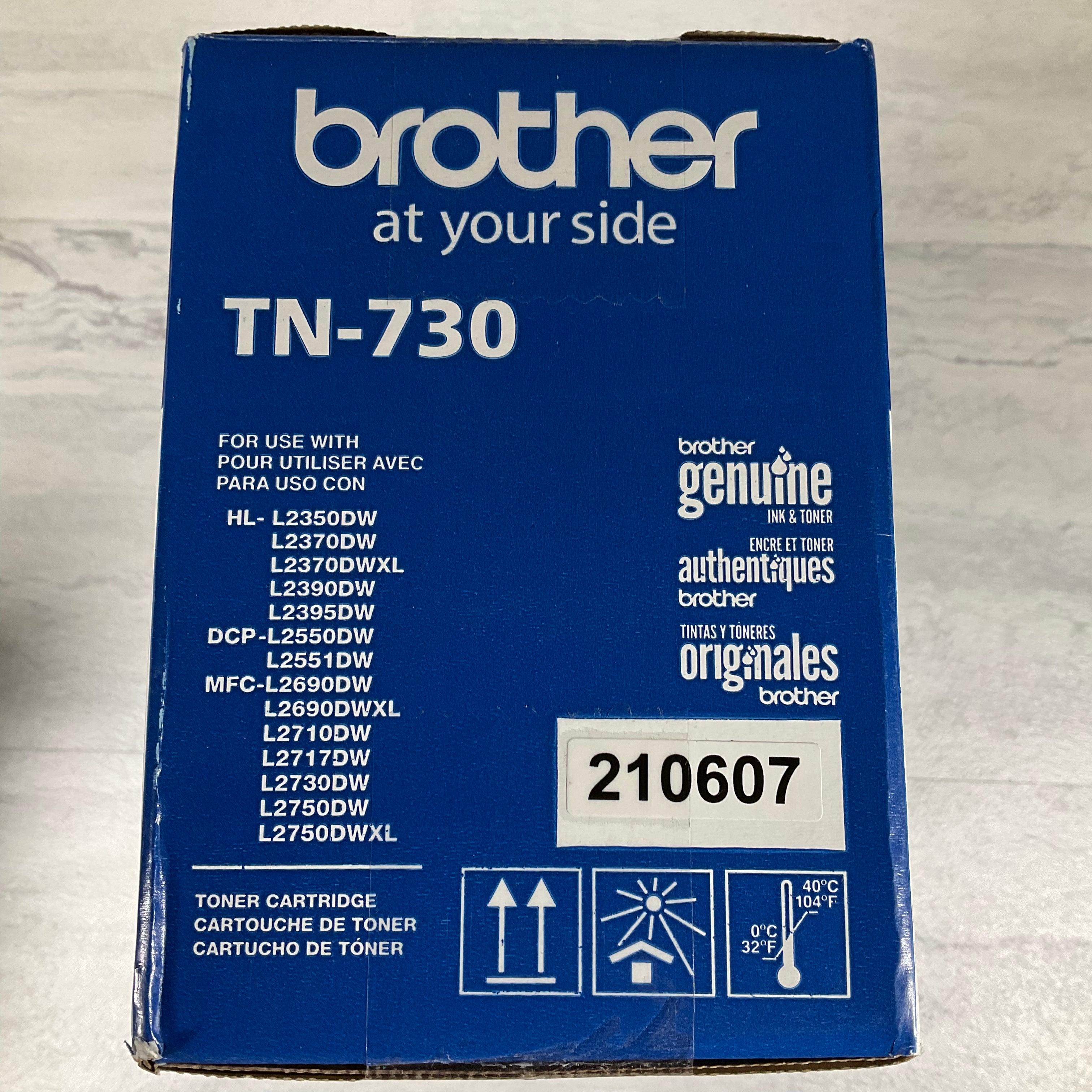 Brother Genuine Standard Yield Toner Cartridge, TN730, Replacement Black Toner (7333417386222)
